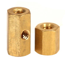 Load image into Gallery viewer, Brass Hex Binding Posts - Front 1