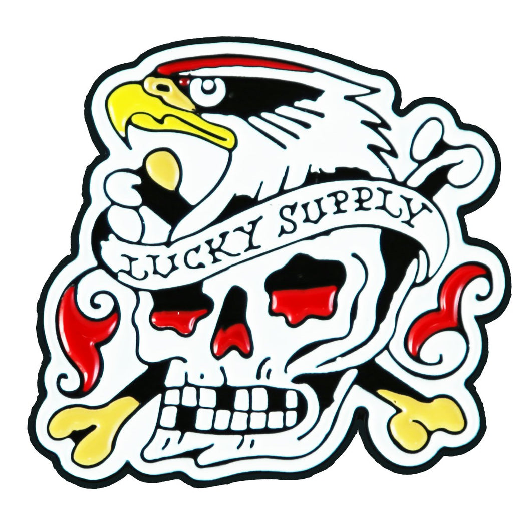 Lucky Supply Eagle Skull Pin