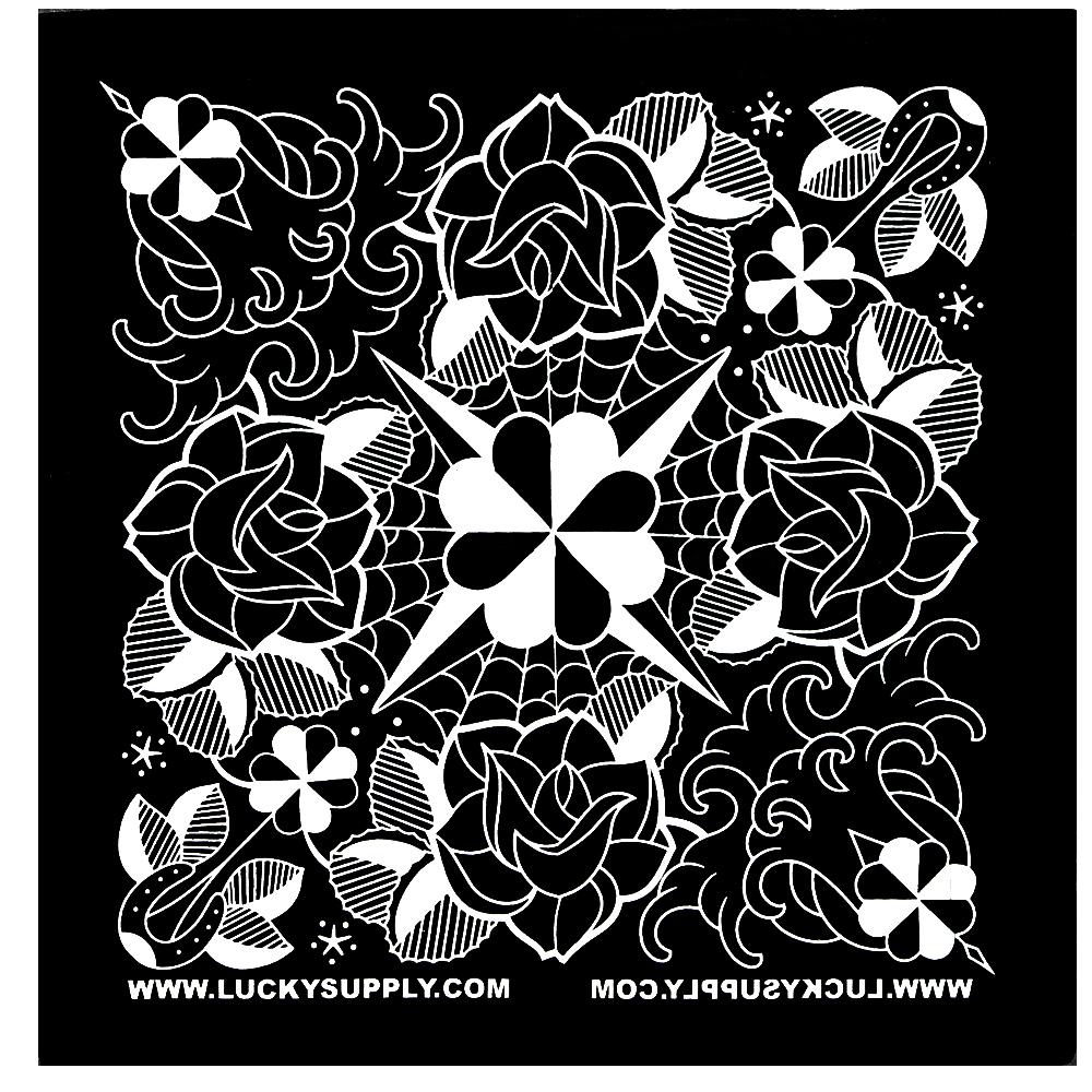 Lucky's Black Bandana Artwork by Jason Minauro - Black 1
