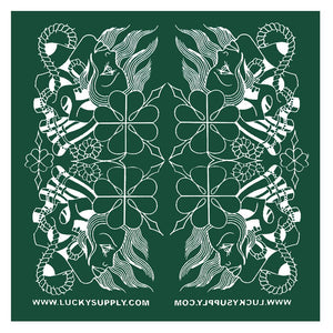 Lucky's Green Bandana Artwork by Jason Minauro - Green 1