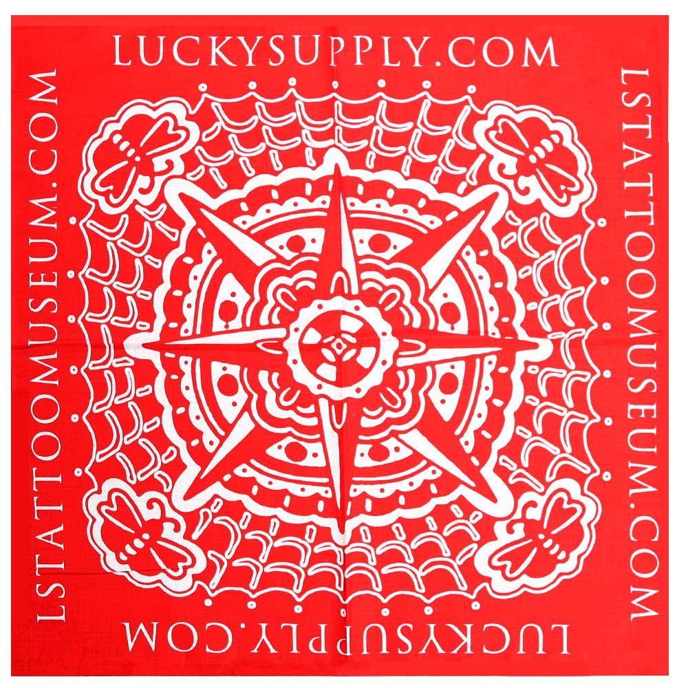 Lucky's Bandana Artwork by Bert Krak- Red 1