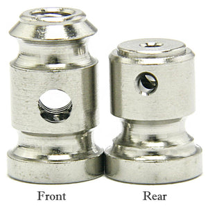 Nickel Plated Spout Topped Large Binding Post - Rear 1