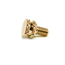 Load image into Gallery viewer, Double Wide Knurled Binding Post Screws - Brass 1