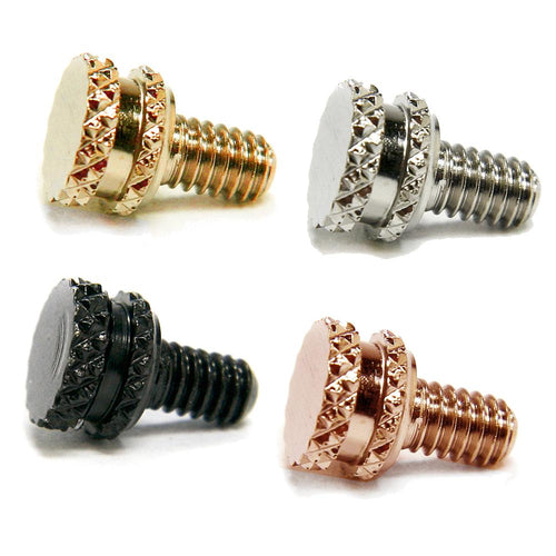 Double wide knurled binding post screws 1
