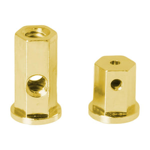 Stable Bottom Hex Binding Posts- Brass Front 2
