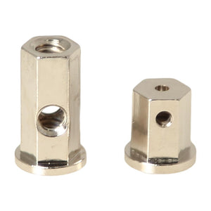 Stable Bottom Hex Binding Posts- Nickel Plated Front 3