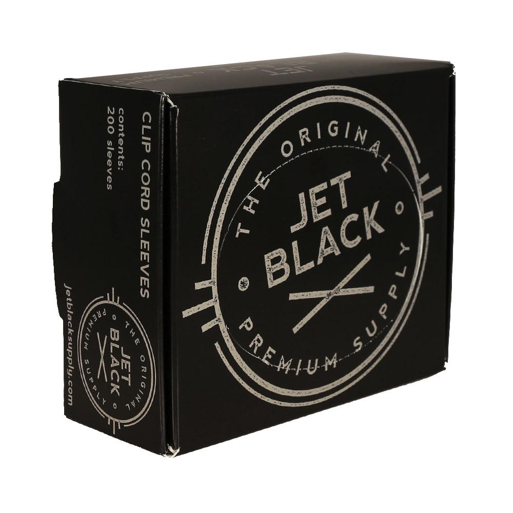 Jet Black Clip Cord Sleeves (200ct) 1
