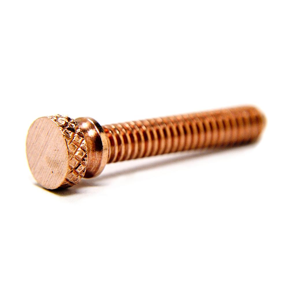 Knurled Long Copper Contact Screw - 1