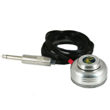 Load image into Gallery viewer, Spring Loaded Foot Switch with Acrylic Medallion - Ocean Marble 3