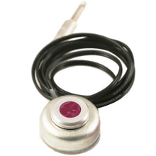 Load image into Gallery viewer, Spring Loaded Foot Switch with Acrylic Medallion - Purple Velvet 2