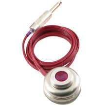 Load image into Gallery viewer, Spring Loaded Foot Switch with Acrylic Medallion - Purple Velvet 7