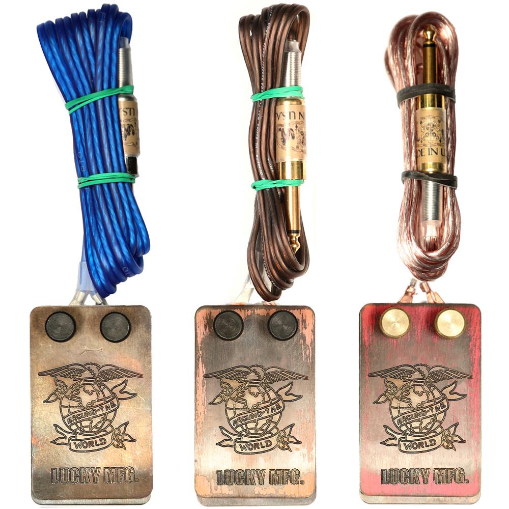 Engraved Globe Foot Switch 1