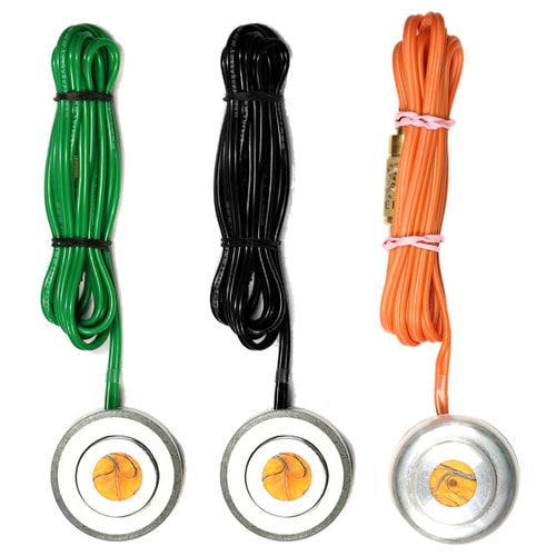 Spring Loaded Foot Switch with Acrylic Medallion - Golden Touch 1