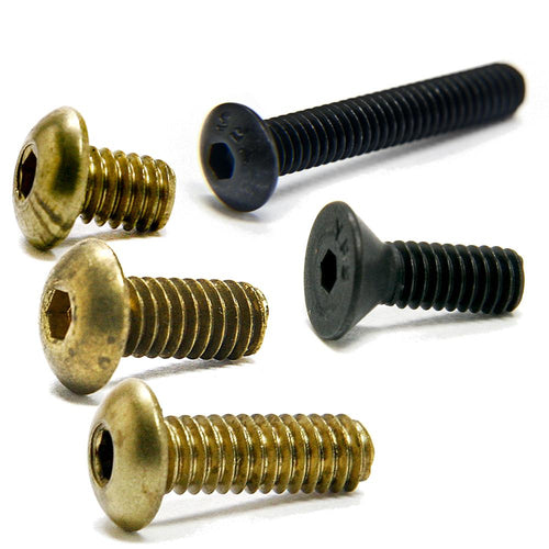 Flat & Button Head Screws 8 32 1