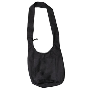 Hobo Over The Shoulder Bag - Plain Black 2