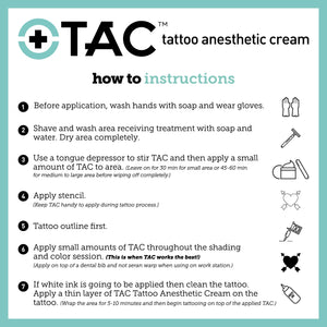 TAC Tattoo Anesthetic Numbing Cream - 1oz Jar 4