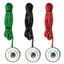 Load image into Gallery viewer, Spring Loaded Foot Switch with Acrylic Medallion - Ocean Marble 1