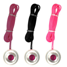 Load image into Gallery viewer, Spring Loaded Foot Switch with Acrylic Medallion - Purple Velvet 1