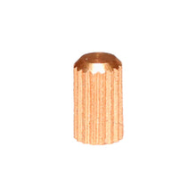 Load image into Gallery viewer, Ridged Brass Cap Nuts - Copper Plated 1