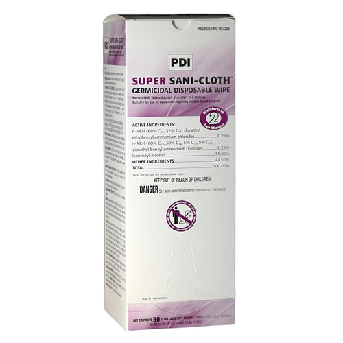 PDI Super Sani Cloth Purple Top Disposable Single Packed Wipe 1