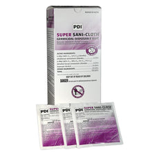 Load image into Gallery viewer, PDI Super Sani Cloth Purple Top Disposable Single Packed Wipe 2