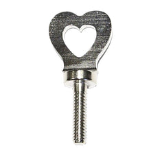 Load image into Gallery viewer, Heart Tube Vice Screw- Nickel 1