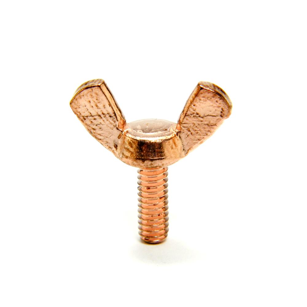 Wingnut Tube Vice Screw - Copper Plated 1